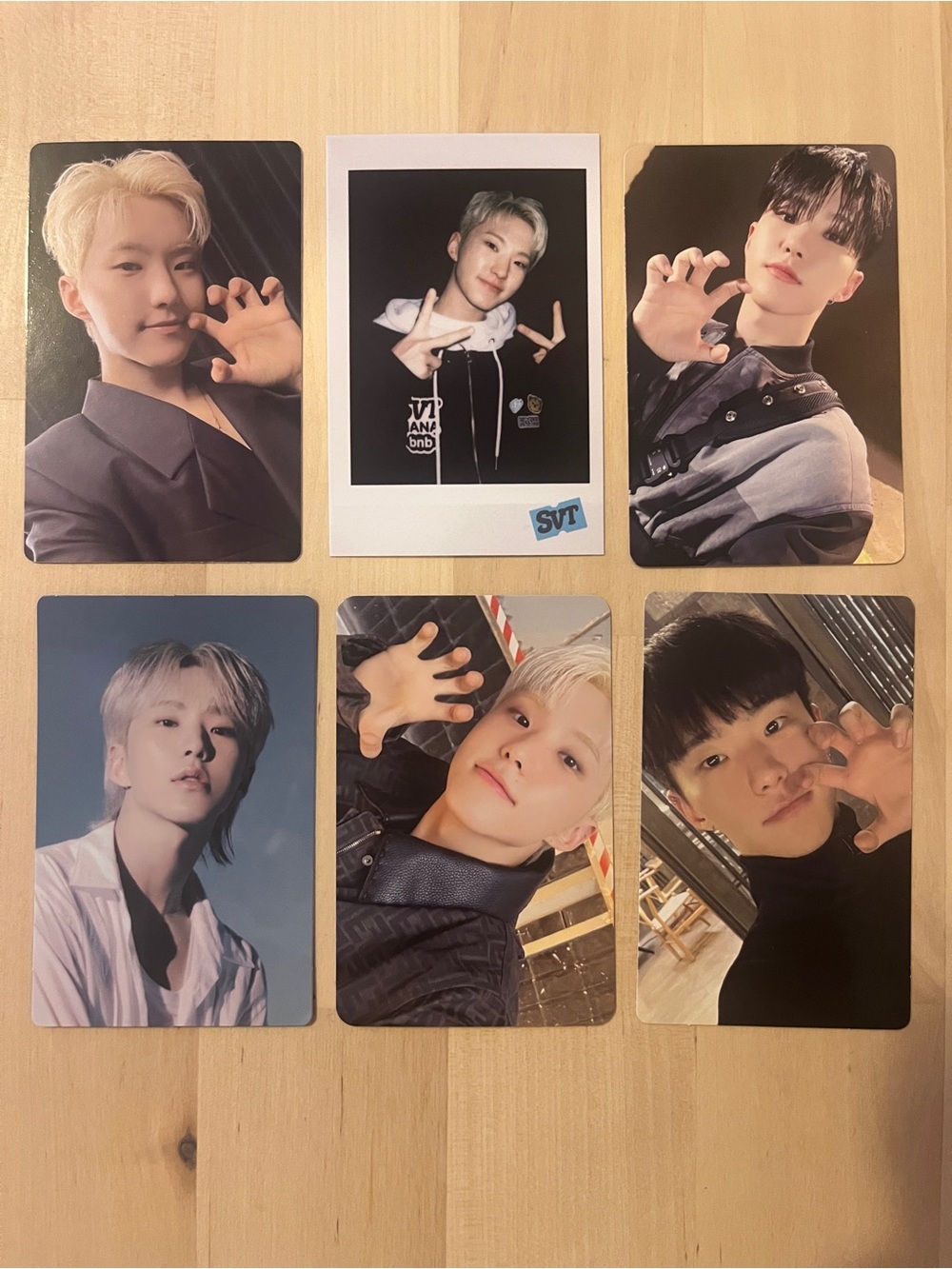 Set of 6 OFFICIAL Hoshi of Seventeen photocards (set #1)